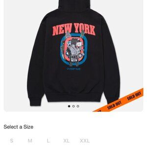 Overtime Sweatshirt  Hoodie Youth Medium New York Black